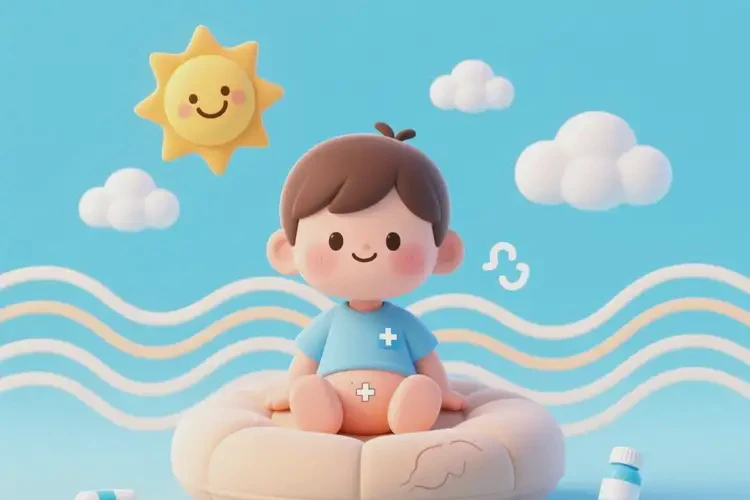 小孩屁股起濕疹能夠徹底治愈嗎(圖2)