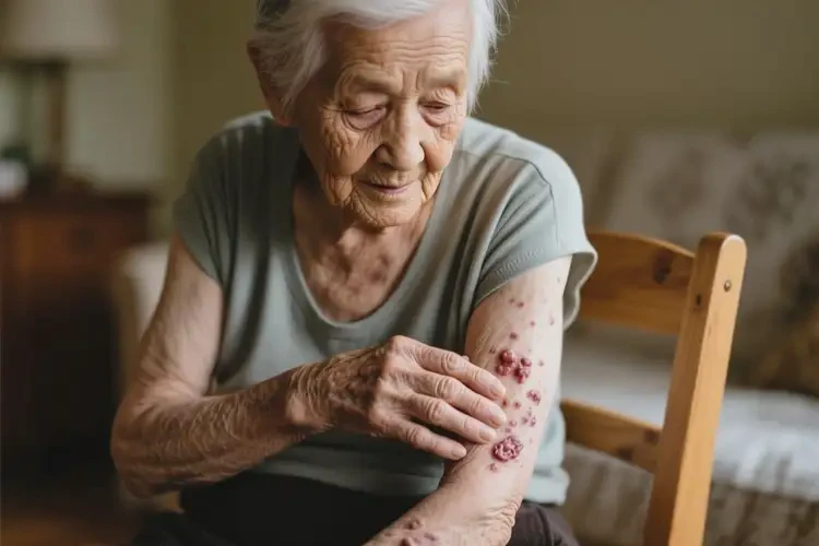 老人全身出濕疹不管它會(huì)自己好嗎(圖3)