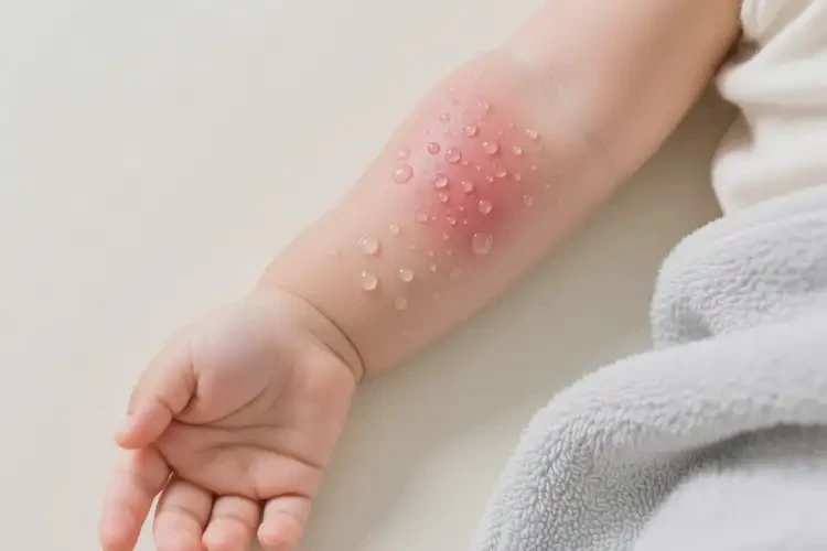 幼兒手臂上起濕疹能靠自己自愈嗎(圖2)