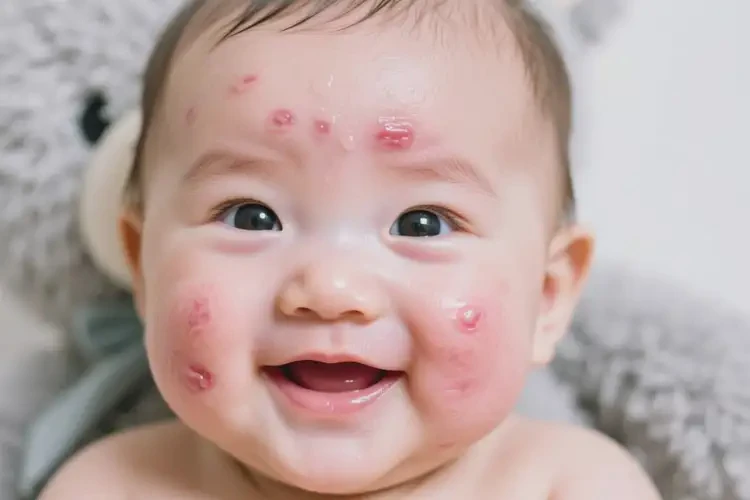 嬰幼兒面部出濕疹能徹底自愈嗎(圖1)