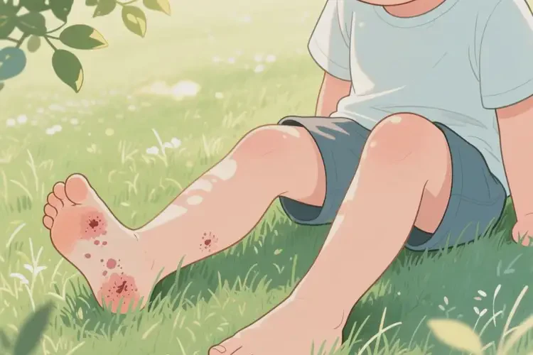 孩子脚上起湿疹不管它会自己痊愈吗(图3)