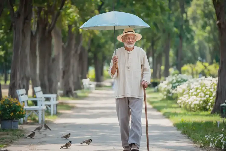 高齡老人面部出濕疹不管它會(huì)自己自愈嗎(圖1)