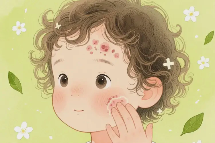 小孩脸上偶尔起湿疹不管它会自己自愈吗(图3)