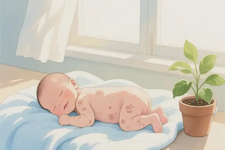 新生兒身上有濕疹能靠自己自愈嗎(圖4)