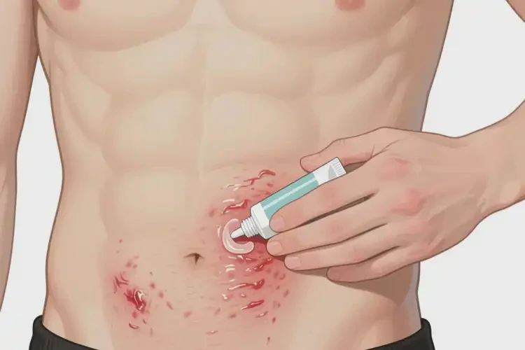 男生肚子容易長(zhǎng)濕疹能夠徹底治愈嗎(圖2)