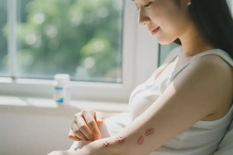 產(chǎn)婦四肢經(jīng)常起濕疹不管它會自己好嗎(圖1)