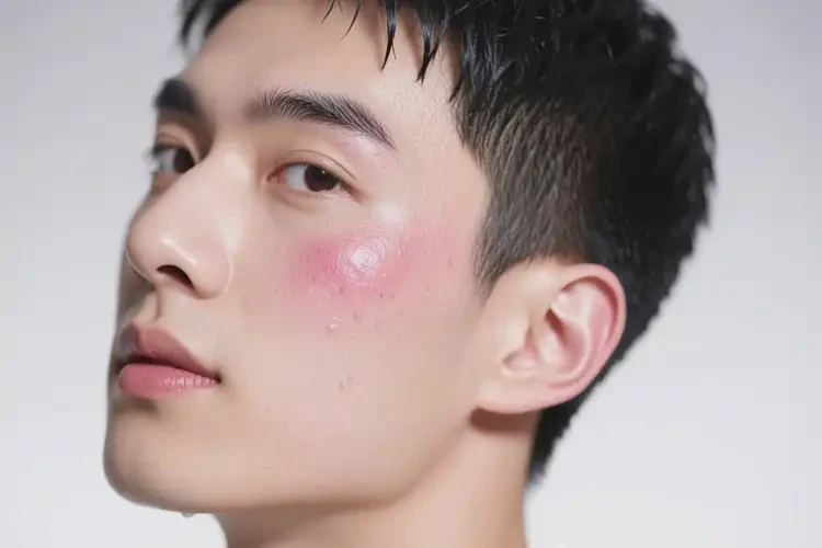 男生面部偶尔长湿疹可不可以彻底自愈(图1)