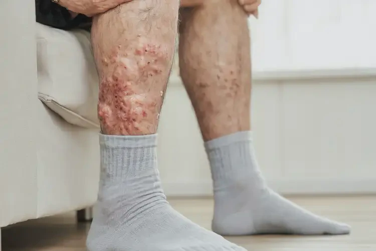 男性腳上偶爾長(zhǎng)濕疹可不可以徹底自愈(圖3)