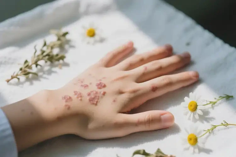 中学生手上有湿疹可不可以彻底自愈(图1)