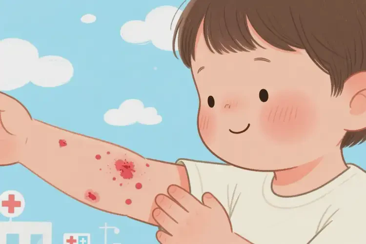 小孩手臂上長濕疹不管它會自己自愈嗎(圖4)