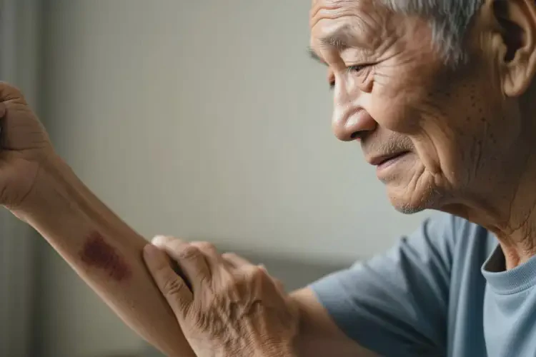 老年人四肢長濕疹不管它會自己好嗎(圖1)