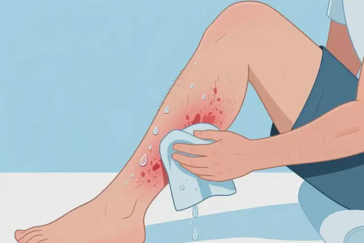 男性小腿上經(jīng)常起濕疹可不可以徹底自愈(圖1)