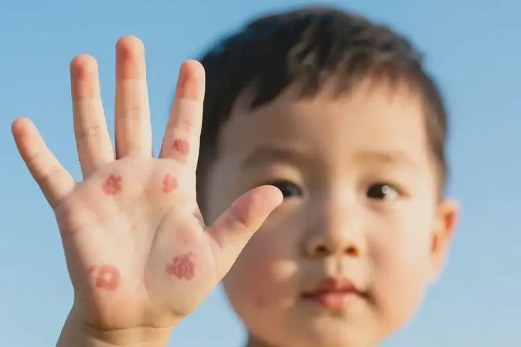小孩手上出濕疹能徹底自愈嗎(圖2)