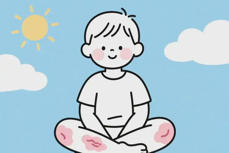 小儿小腿偶尔长湿疹能彻底自愈吗(图1)