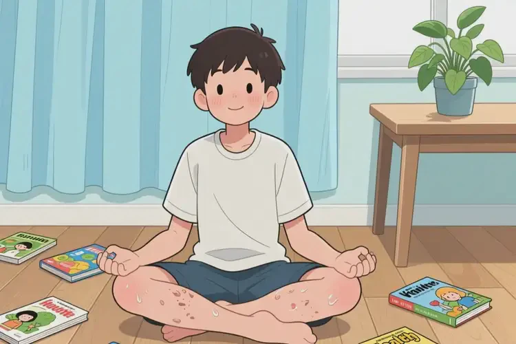 青少年大腿經(jīng)常長濕疹不管它會(huì)自己自愈嗎(圖1)