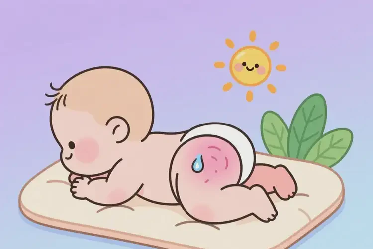 少兒屁股上起濕疹能夠徹底治愈嗎(圖2)