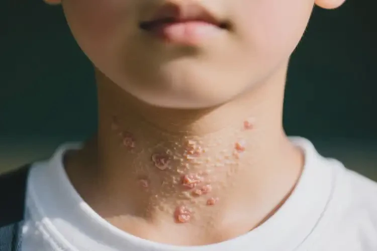 中學(xué)生脖子上偶爾起濕疹不管它會自己好嗎(圖3)