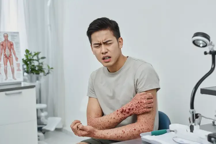 男生四肢長(zhǎng)濕疹能夠徹底治愈嗎(圖4)