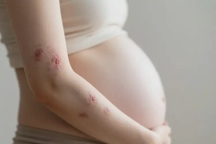 產(chǎn)婦手臂起濕疹可不可以徹底自愈(圖1)