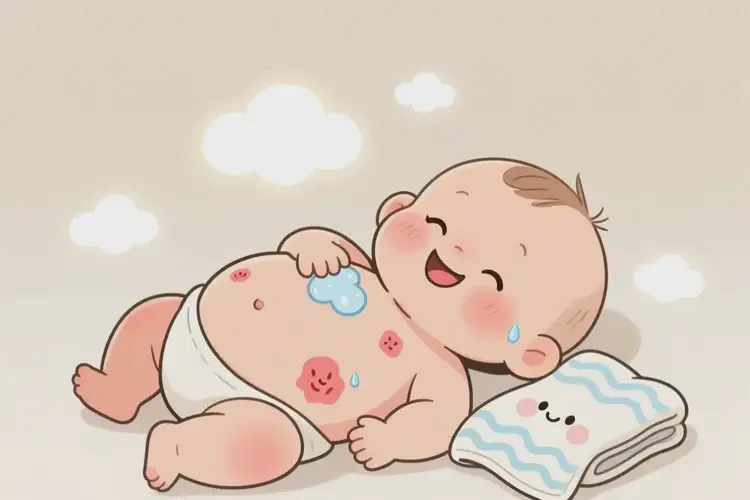 婴幼儿肚子上容易长湿疹不管它会自己好吗(图2)