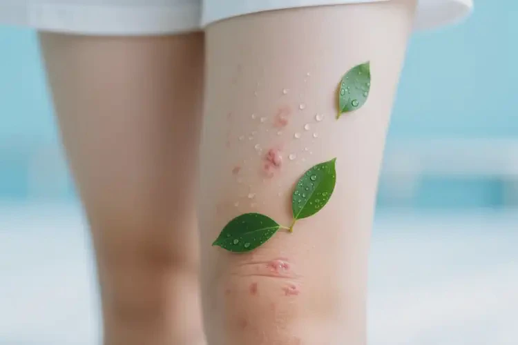 女生大腿上起湿疹不管它会自己自愈吗(图3)