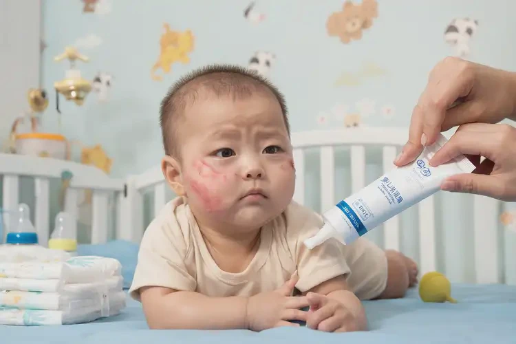 寶寶脖子長濕疹可不可以徹底自愈(圖3)