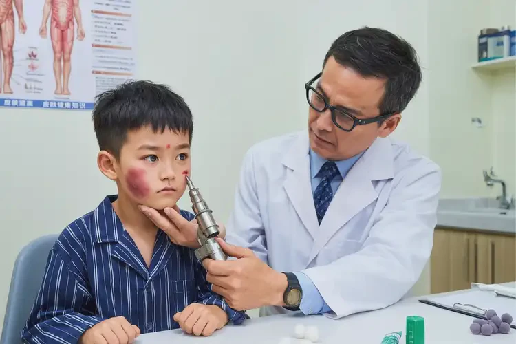 小儿面部容易起湿疹可以彻底自愈吗(图1)