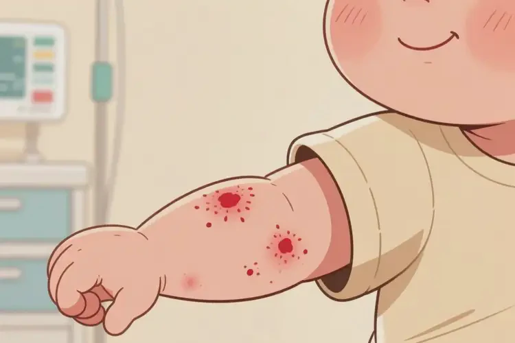 嬰幼兒手臂上出濕疹不管它會(huì)自己好嗎(圖3)