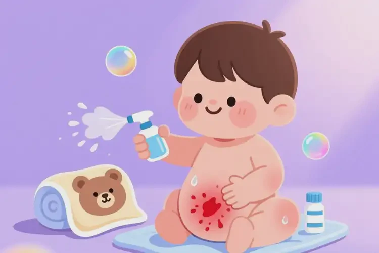 少兒屁股上有濕疹能夠徹底治愈嗎(圖1)