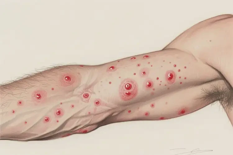 男性手臂上經(jīng)常起濕疹能靠自己自愈嗎(圖2)