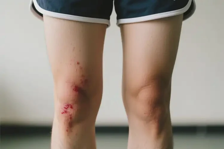 大学生大腿上偶尔长湿疹不管它会自己自愈吗(图4)