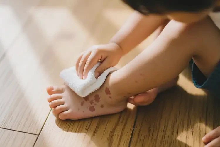 孩子腳上出濕疹不管它會(huì)自己好嗎(圖2)