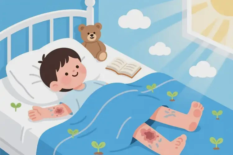 小孩四肢出濕疹可不可以徹底自愈(圖2)