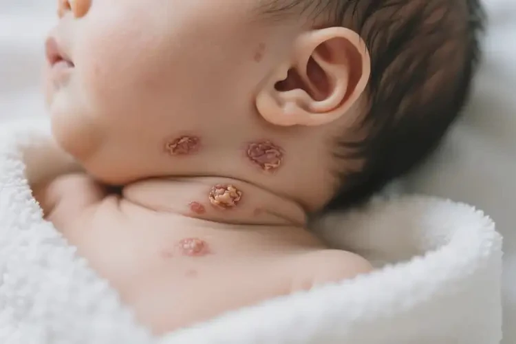 小兒脖子出現(xiàn)濕疹不管它會自己自愈嗎(圖2)