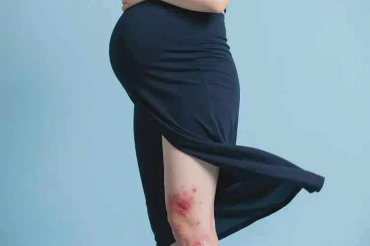 孕婦小腿有濕疹能靠自己自愈嗎(圖1)