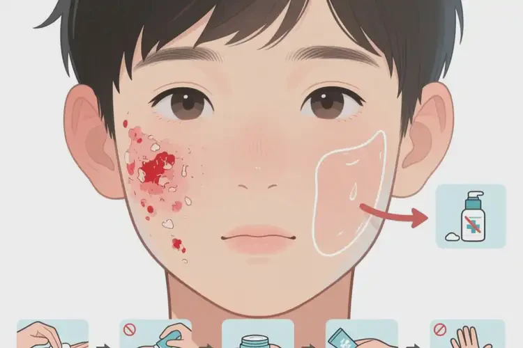 青少年面部起濕疹能夠徹底治愈嗎(圖3)