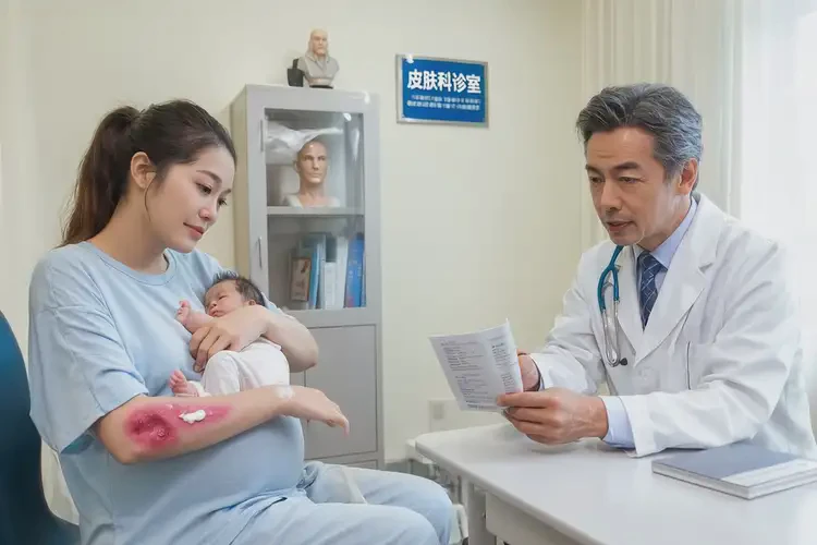 哺乳期媽媽手臂上容易起濕疹不管它會(huì)自己痊愈嗎(圖2)