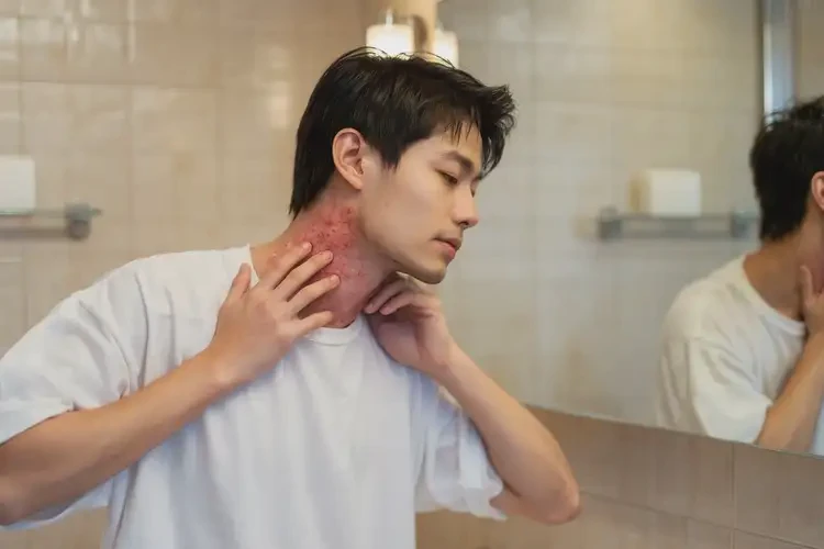 青年人脖子起濕疹可不可以徹底自愈(圖3)