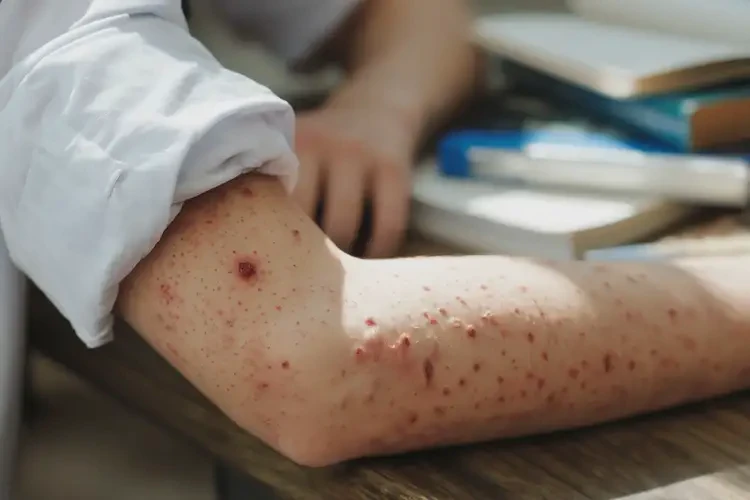 大學(xué)生手臂上出現(xiàn)濕疹能夠徹底治愈嗎(圖4)