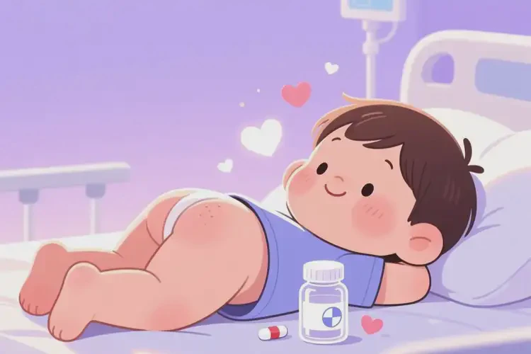 小孩屁股起濕疹能夠徹底治愈嗎(圖1)