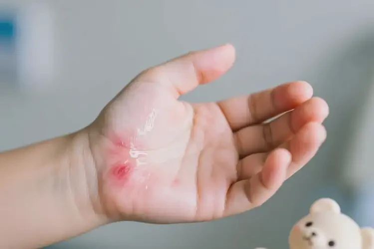 孩子手上出現(xiàn)濕疹可以徹底自愈嗎(圖1)