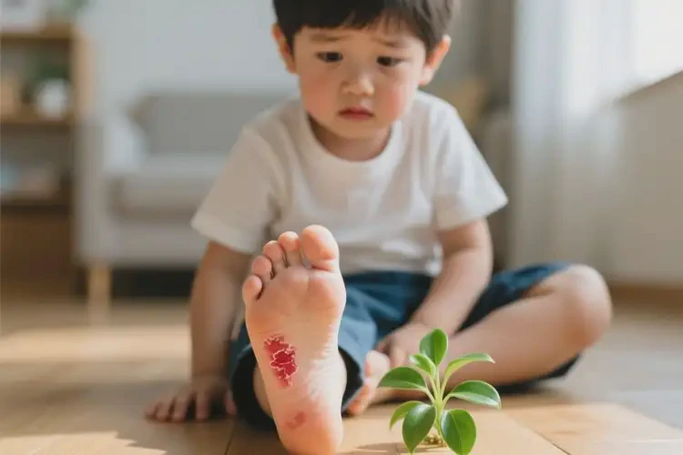 孩子脚上出现湿疹不管它会自己好吗(图2)