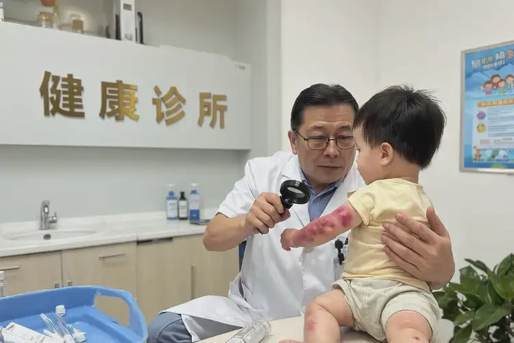 孩子脖子上容易起濕疹能靠自己自愈嗎(圖2)