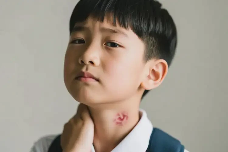 中学生脖子偶尔起湿疹不管它会自己好吗(图3)