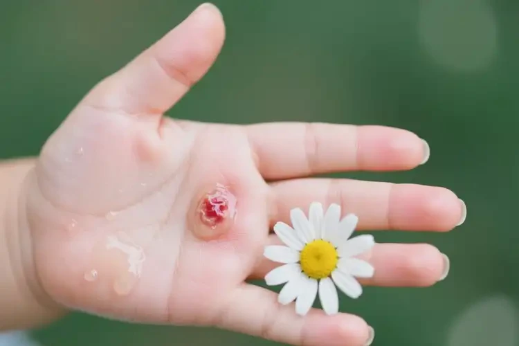 小兒手上偶爾起濕疹可以徹底自愈嗎(圖1)