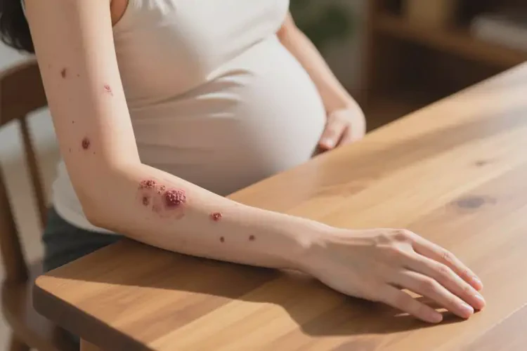 产妇手臂有湿疹不管它会自己自愈吗(图3)