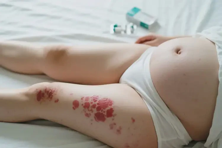 產(chǎn)婦大腿上出現(xiàn)濕疹能靠自己自愈嗎(圖1)