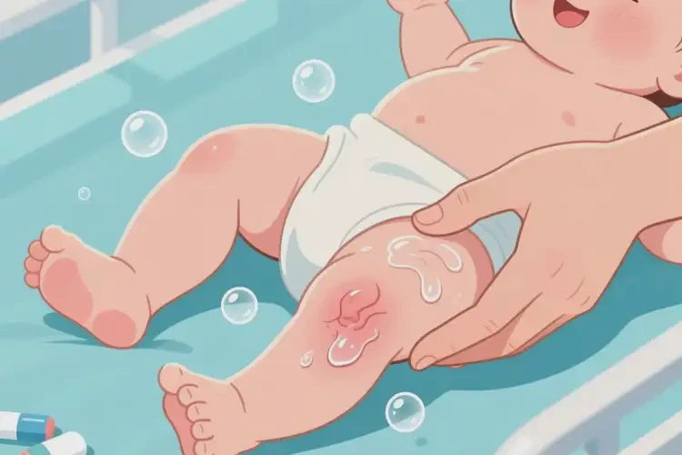 新生兒大腿上經(jīng)常起濕疹能夠徹底治愈嗎(圖1)