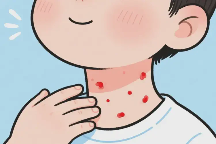 兒童脖子起濕疹不管它會自己自愈嗎(圖3)