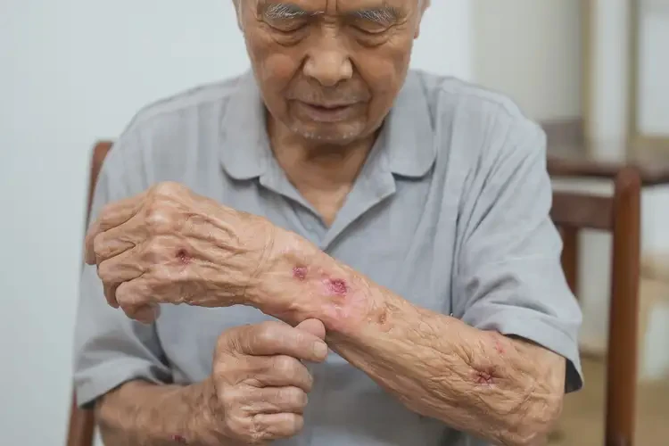 高齡老人全身經(jīng)常長濕疹不管它會自己好嗎(圖4)